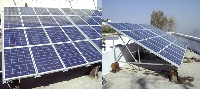 10 KW Solar Rooftop Project at Giriraj Hill, Palitana